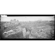 Bailly, Oise, une ancienne tranchée allemande de 1ère ligne. [légende d'origine]