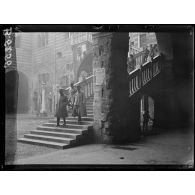 Vérone (Italie). La cour du Palais des Seigneurs. [légende d'origine]