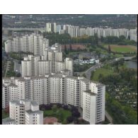 Vues aériennes de Berlin après la chute du Mur.