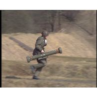 Le 46e régiment d'infanterie en manoeuvres à Wildflecken.