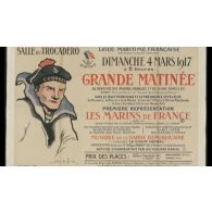 Les marins de France (1914-1917). [Film  restauré avec commentaires de Jacques Perrin et illustration musicale au piano]