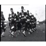 Cérémonie de dissolution des FFSB (forces françaises stationnées à Berlin) au quartier Napoléon.