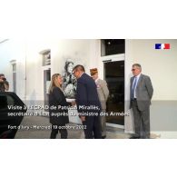 Visite à l'ECPAD de Patricia Mirallès, secrétaire d'Etat auprès du ministre des Armées (SEDARM).