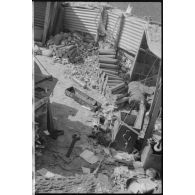 Position d'artillerie britannique capturée.