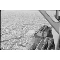 Des tourelles à bord du Scharnhorst.