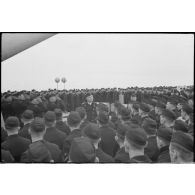 Discours du commandant du Scharnhorst.