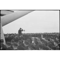 Discours du commandant du Scharnhorst.
