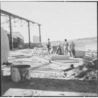 Chantiers de la Défense et Restauration des sols (DRS). Construction de la ferme du Magra.