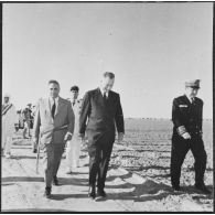 Ouargla. Visite de Pierre Messmer.