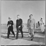 Ouargla. Visite de Pierre Messmer.