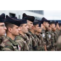 Portrait du sergent Valentin du 2e régiment d'infanterie de marine (RIMa) pour la cérémonie du 14 juillet à Tapa, en Estonie.