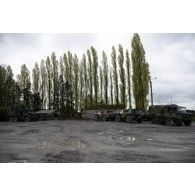 Vue de l'antenne de réanimation et de chirurgie de sauvetage (ARCS) installée à Dizy-le-Gros.