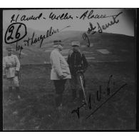 26 / 21 avril [1915]. Willer, Alsace. Cap[itaine] Thouzellier, G[énér]al Serret. T.S.V.P. [légende d'origine]