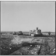 Ouled Zid. Les bulldozers de la Défense et Restauration des sols (DRS) en plein travail.
