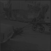 Bab el Oued. Fusillade sur le 2e bataillon du 73e régiment d'infanterie de marine (RIMa). Cadavre d'un homme qui conduisait une charrette.