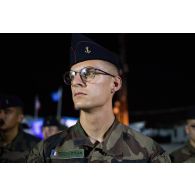 Portrait d'un bigor du 3e régiment d'artillerie de marine (RAMa) pour une cérémonie à Deir Kifa, au Sud-Liban.