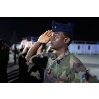 Portrait d'un bigor du 3e régiment d'artillerie de marine (RAMa) pour une cérémonie à Deir Kifa, au Sud-Liban.