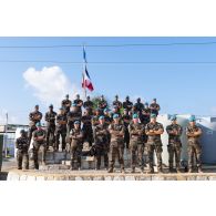 Portrait des mécaniciens du 1er régiment de spahis (RS) à Deir Kifa, au Sud-Liban.