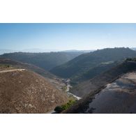 Paysage de montagne autour de Meiss El Jabal, au Sud-Liban.