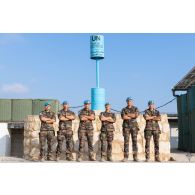 Portrait des sapeurs-pompiers de la brigade de sapeurs-pompiers de Paris (BSPP) à Deir Kifa, au Sud-Liban.