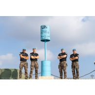 Portrait des gendarmes du détachement de la gendarmerie prévôtale à Deir Kifa, au Sud-Liban.