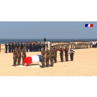 Hommage national rendu à Léon Gautier à Ouistreham.