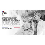 Journée nationale d'hommage aux Harkis, au moghazins et aux personnels des diverses formations supplétives et assimilés du 25 septembre 2022.