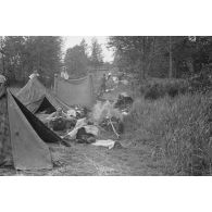 Toilette du matin au sein de la 137. infanterie division.