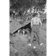 Toilette et réveil au sein de la 137. infanterie division