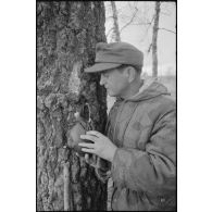 Un reporter de la Panzer Propaganda Kompanie 697.