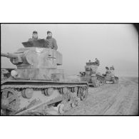 Des chars T-26 capturés et réutilisés dans les rangs allemands (Beute-Panzer).