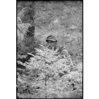 Au nord de Lepel, des fantassins allemands dans le cadre de l'opération Frühlingfest contre les partisans.