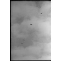 Avions russes dans le ciel au nord de Lepel, il pourrait s'agir de lyushin IL-II Sturmovik.