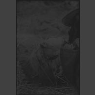 Un cadavre de partisan soviétique lors de combats au nord de Lepel.