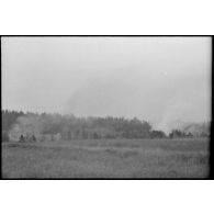 Dans la lutte contre la résistance locale, des partisans ont peut-être allumé de feux dans la forêt pour ralentir les fantassins allemands.