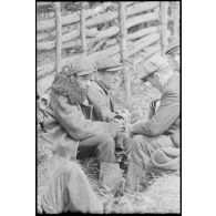 Portrait d'un prisonnier ou d'un villageois requis par les forces allemandes.