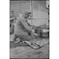 Alimentation en munitions pour les mitrailleuses.