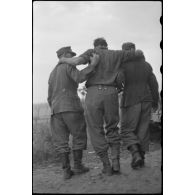 Evacuation d'un blessé.