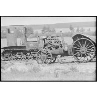 Tracteurs russes sabotés ou détruits.