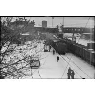 Activités de l'armée allemande à la gare de Vitebsk (Witebsk).