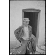 Travailleur forcé ou habitant de Švenčionys lors du départ des forces allemandes.