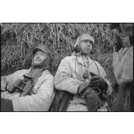 A l'est de Vitebsk (Witebsk), le déploiement de mortiers et les positions du schwere Panzerjäger-Abteilung 519.