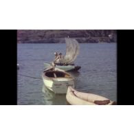 Fonds cinématographique de Pierre Marrel. Film « Vars les Plans. Foot Hoff André. Savines vedette pilote Bouchène ».