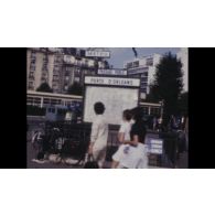 Inauguration du mémorial de la porte d'Orléans (Paris) en hommage au maréchal Leclerc.