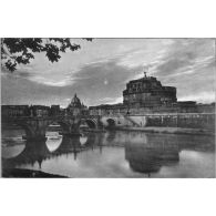 [Rome. Le pont et le château Saint-Ange. Sans date.]