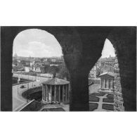 [Rome. Le temple d'Hercule Olivarius, ou temple d'Hercule Victor, et le temple de Portunus, sur le forum Boarium. Sans date.]