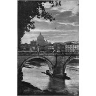 [Rome. Le pont Saint-Ange et le Vatican. Sans date.]