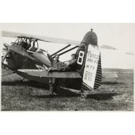 [Avion de reconnaissance Potez 390 A2 au parc d'aviation de Valdahon].