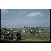 1955, Reutlingen, manœuvres à Münsingen. [légende d'origine]