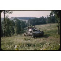 1955, Reutlingen, manœuvres à Münsingen. [légende d'origine]